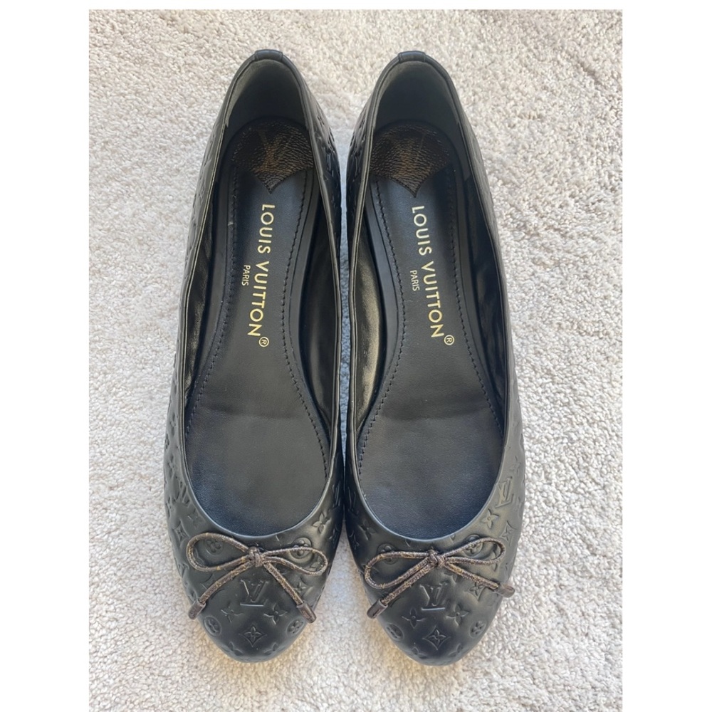 Louis Vuitton Black and Brown Flats - Picture 6 of 8